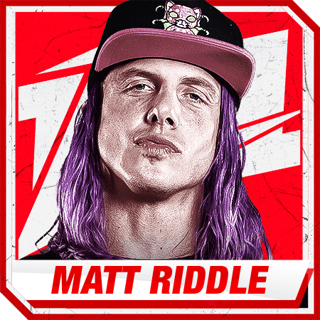 Matt-Riddle Without title and purple hair color